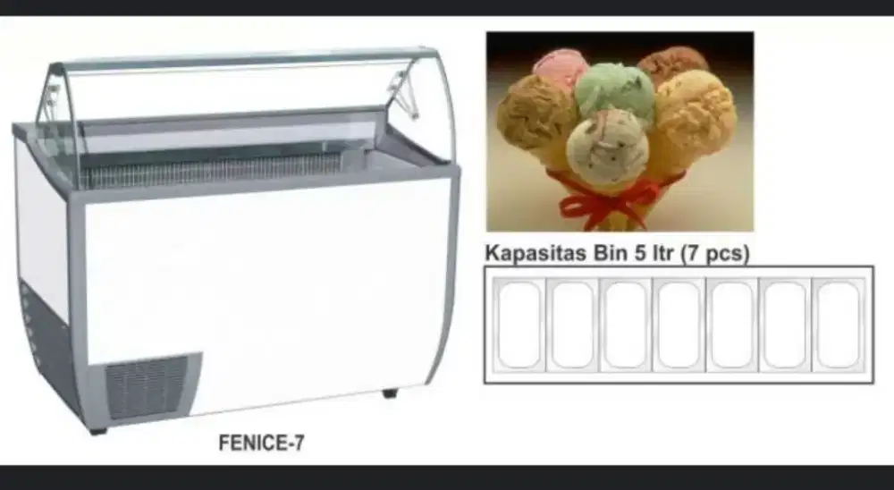 Showcase Gelato FENICE-7 (7Bin) Bergaransi