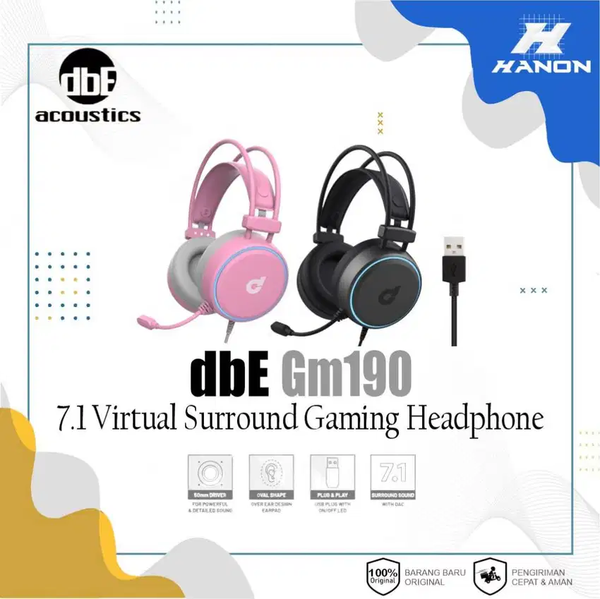 Headset dbE GM190 7.1 Virtual Surround Gaming Headphone