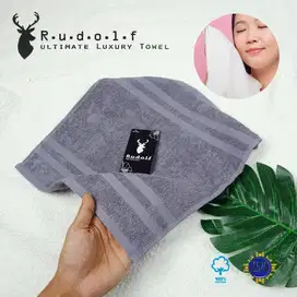 Handuk Kecil Face Towel Lembut Katun Rudolf Polos 30x30cm Varian Warna