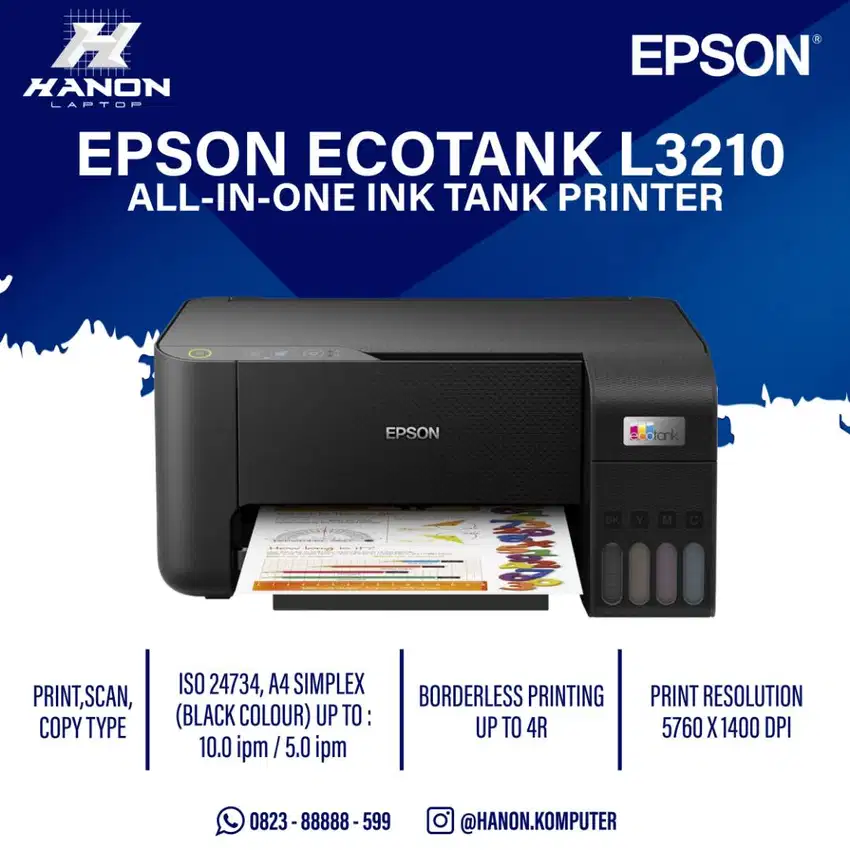 Printer Epson EcoTank L3210 A4 All-in-One Ink Tank - Scan Copy