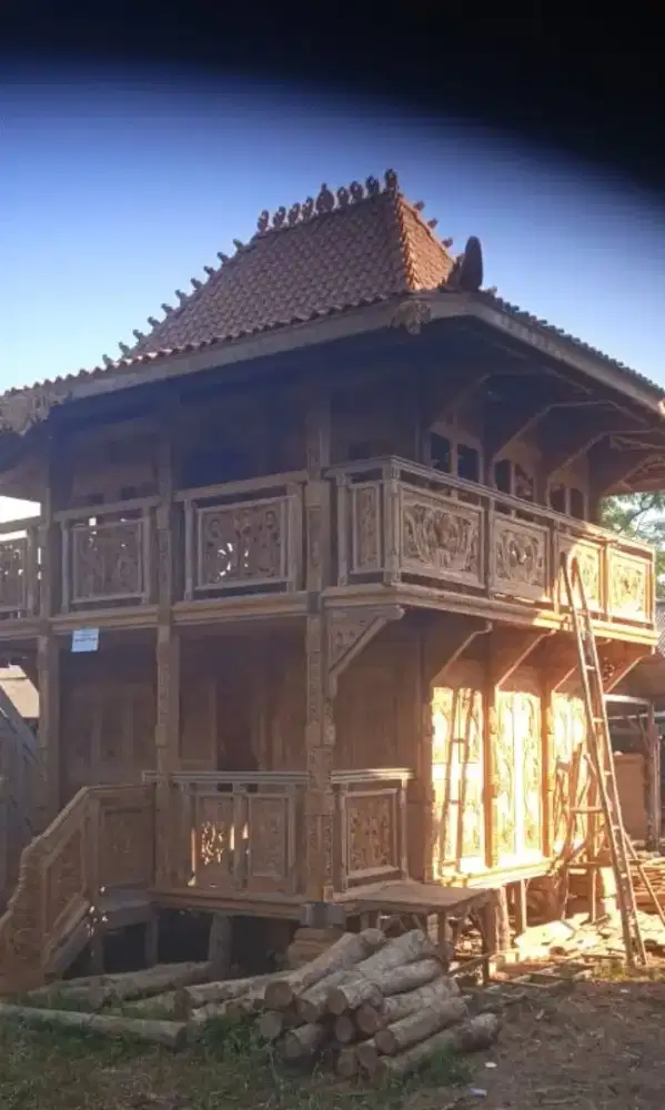 Joglo Ukir 2 Lantai Kayu Jati