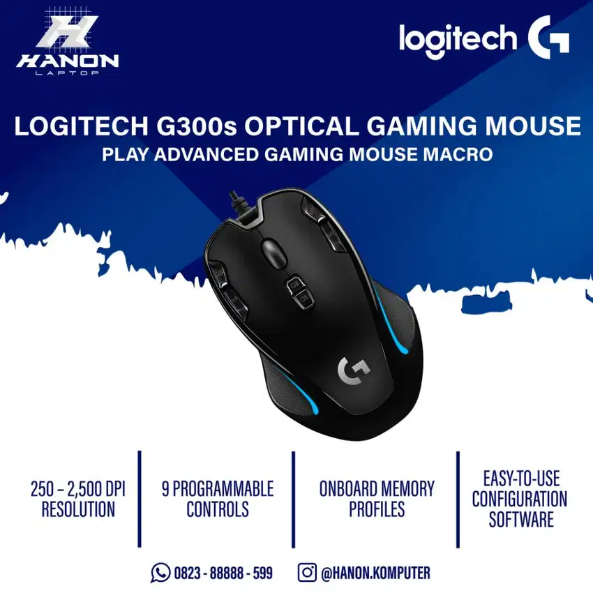 LOGITECH G300S OPTICAL GAMING MOUSE USB ORIGINAL