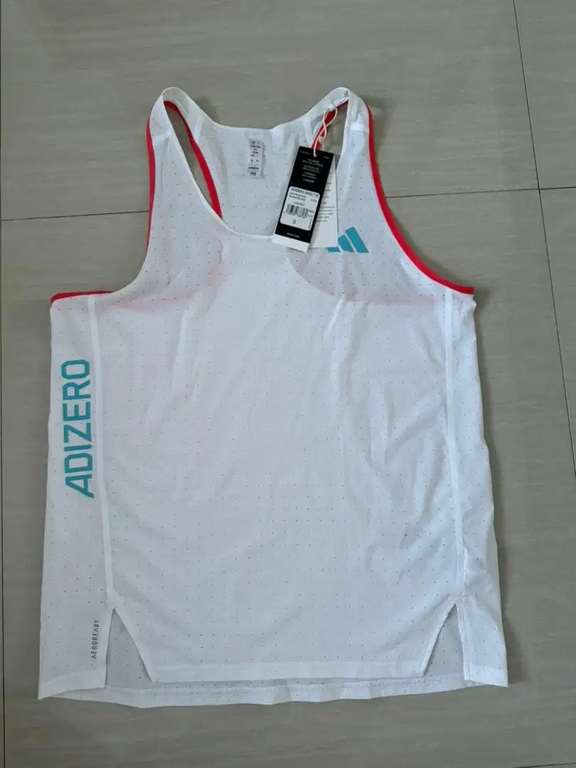 Singlet Adidas Adizero White size S