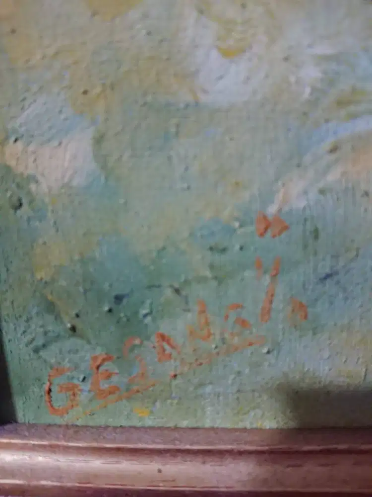 LUKISAN BUNGA KRISAN karya GESANG