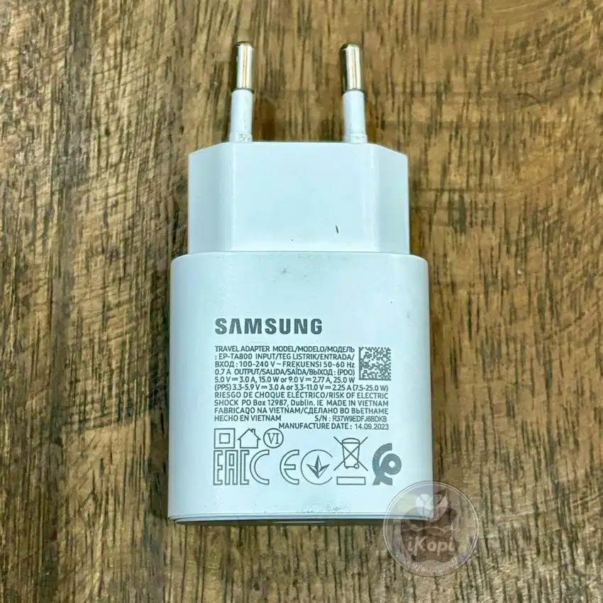 Charger samsung 25w super fast charging s24 ultra s23 s22 z fold flip