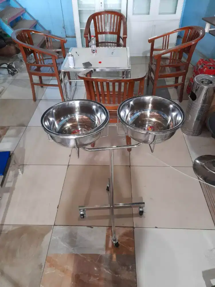 Double Waskom Kaki 4 Stainless Steel