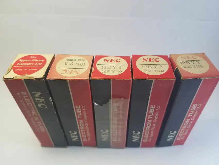 LIMA biji Tabung tube 12BY3 Half wafe rectifier NEC Japan