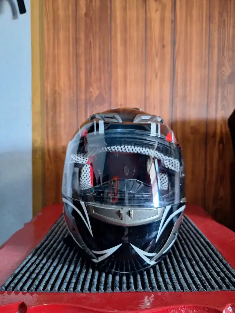 Jual helm Gm commander black red