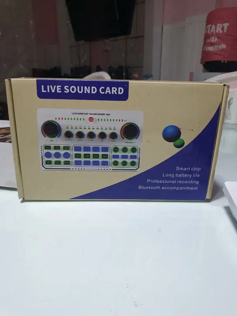 Soundcard x50 dan mic 102