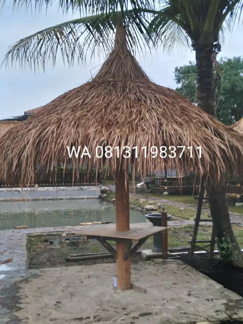 Saung payung#gazebo#saung#saung kayu#gazebo bambu