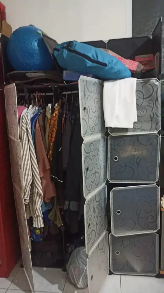 Lemari portable bongkar pasang