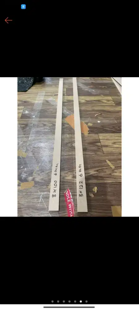 Wall Batten/ Moulding tebal 6mm uk 3x122