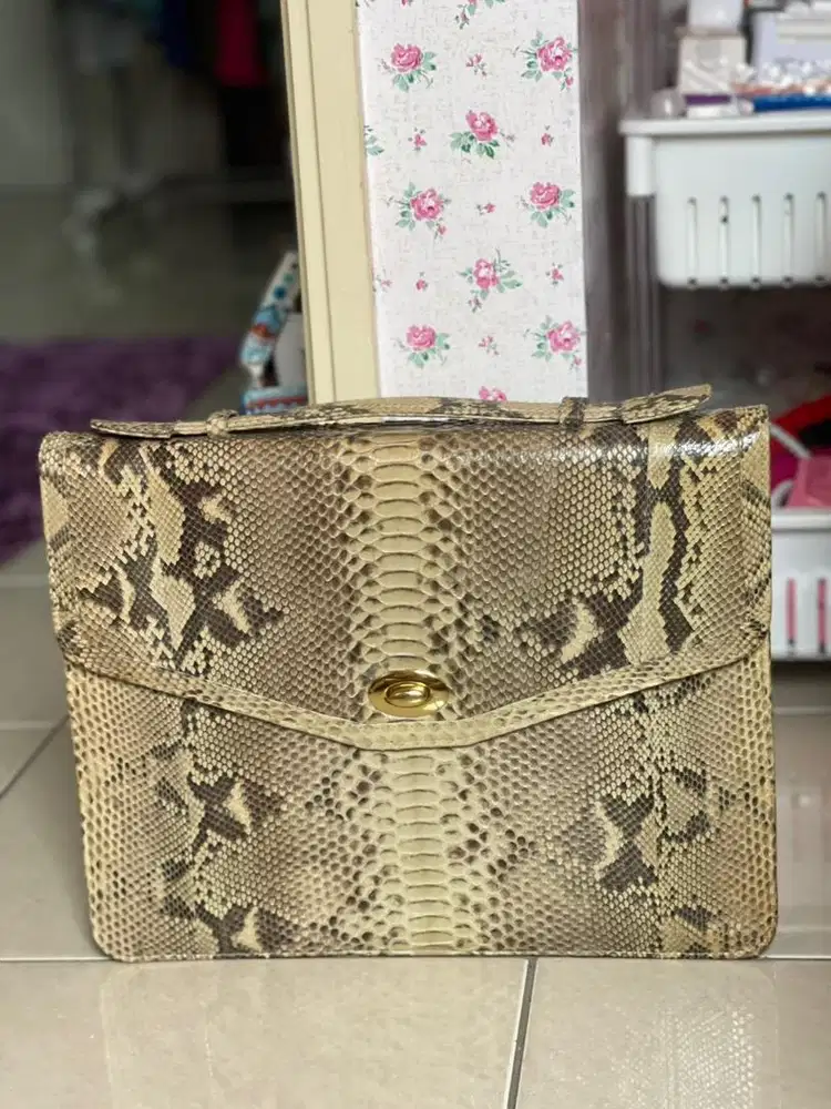 Tas kerja genuine leather size 40