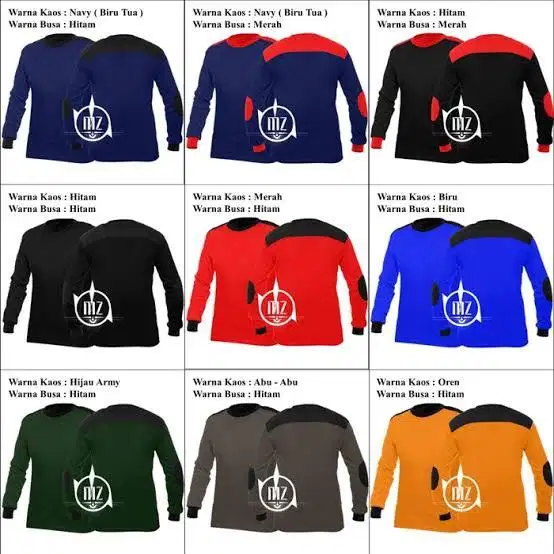 Kaos PDL Lapangan Busa Tactical Lengan Panjang Pilihan warna