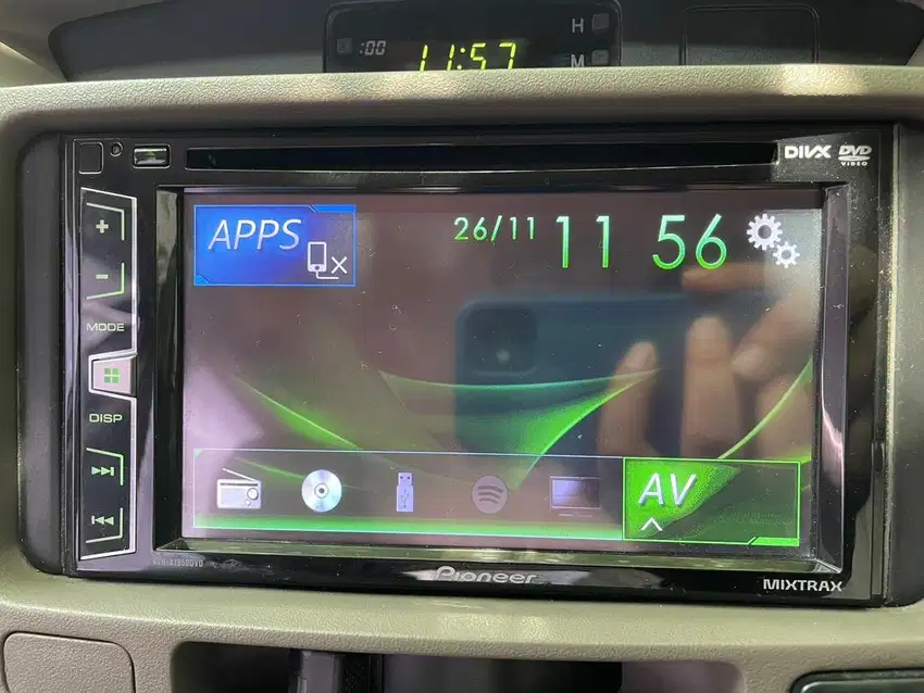 Head unit double din tape mobil pioneer lengkap