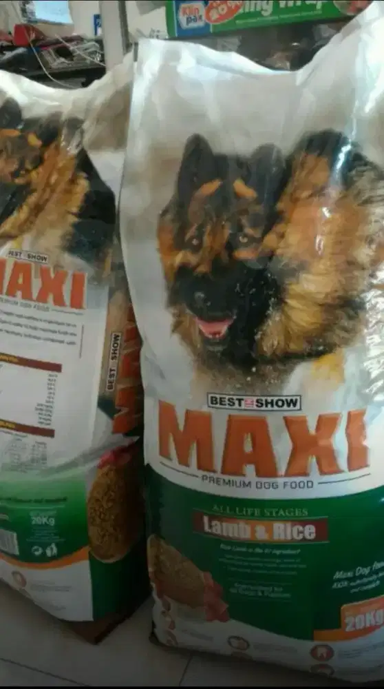 Dogfood Maxi dog lamb 20kg 20 kg free ongkir area jogja kota murah