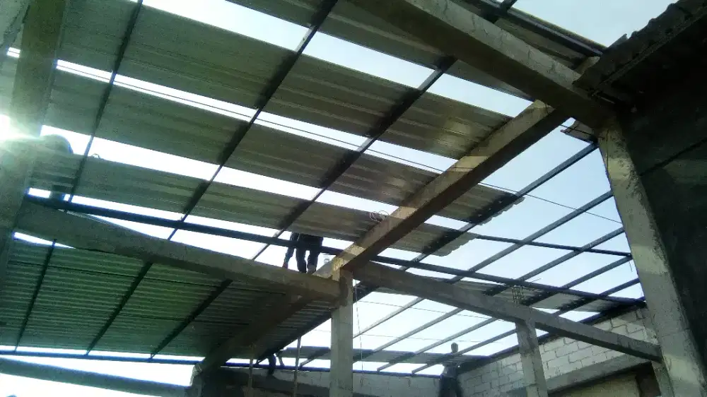 Konstruksi Baja Gudang Cafe Garasi Ruko Workshop Jogja