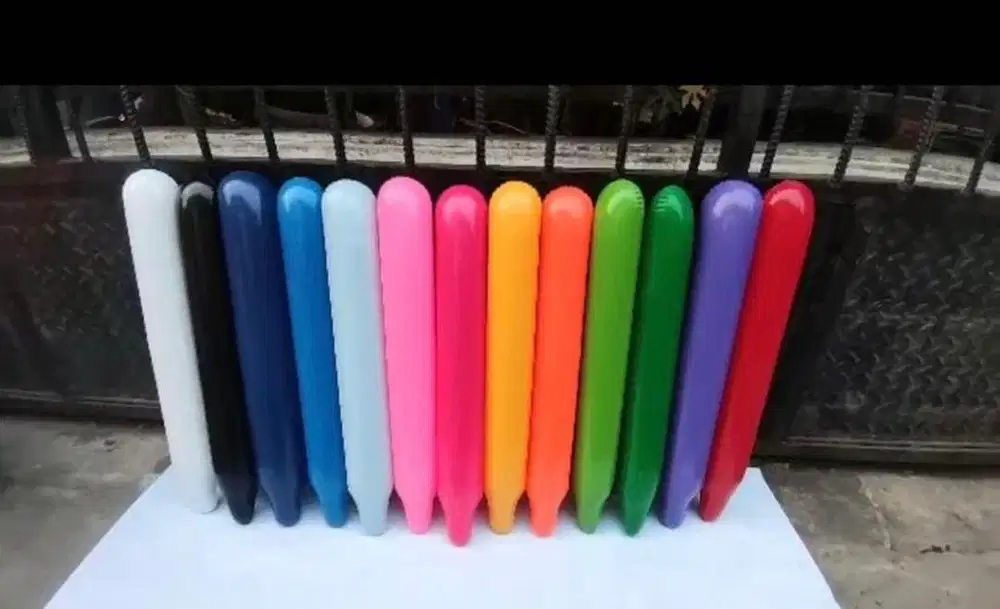 Balon Panjang Suporter Polos Pilihan Warna