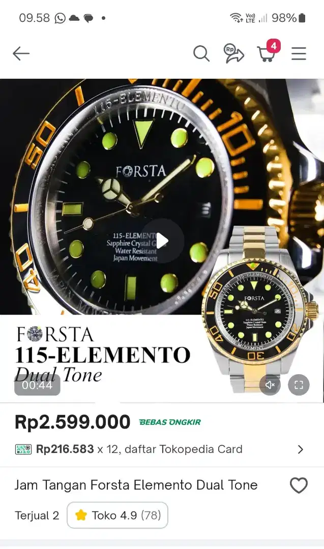 Di jual jam.original.merk Forsta