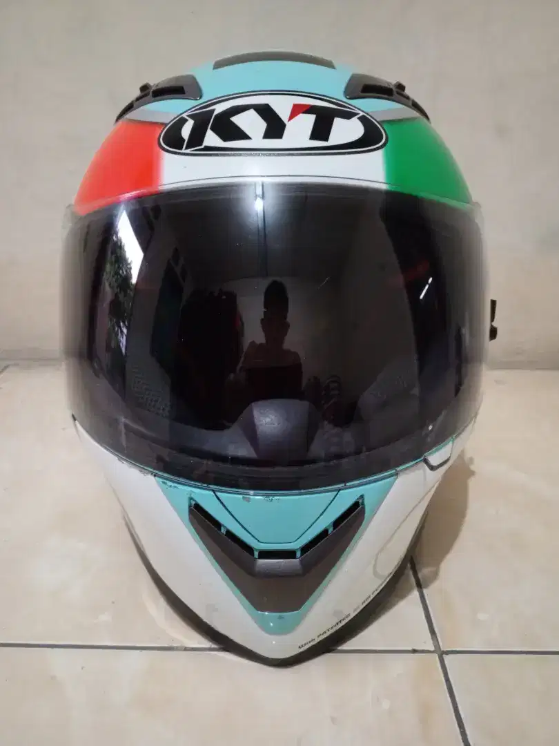 (Turun Harga) Helm KYT Vendetta 2 Andrea Locatelli Leopard