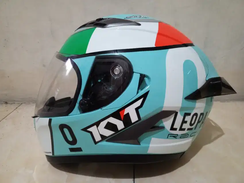 [ FLASH SALE ! ] Helm KYT Vendetta 2 Leopard Andrea Locatelli