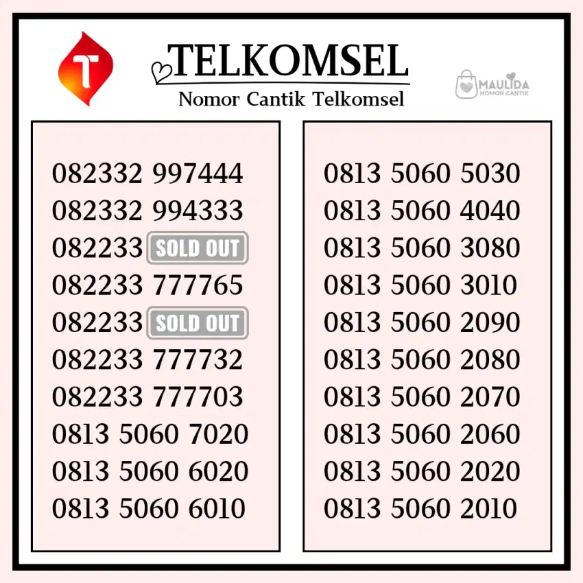 Nomor cantik telkomsel part 3