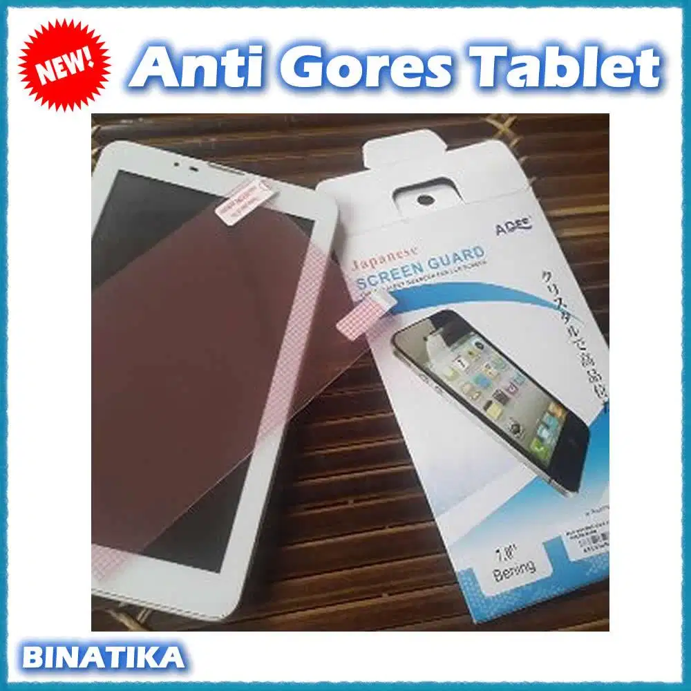 (Baru) Anti Gores Tablet 7 Inchi Universal Bening Murah Berkualitas