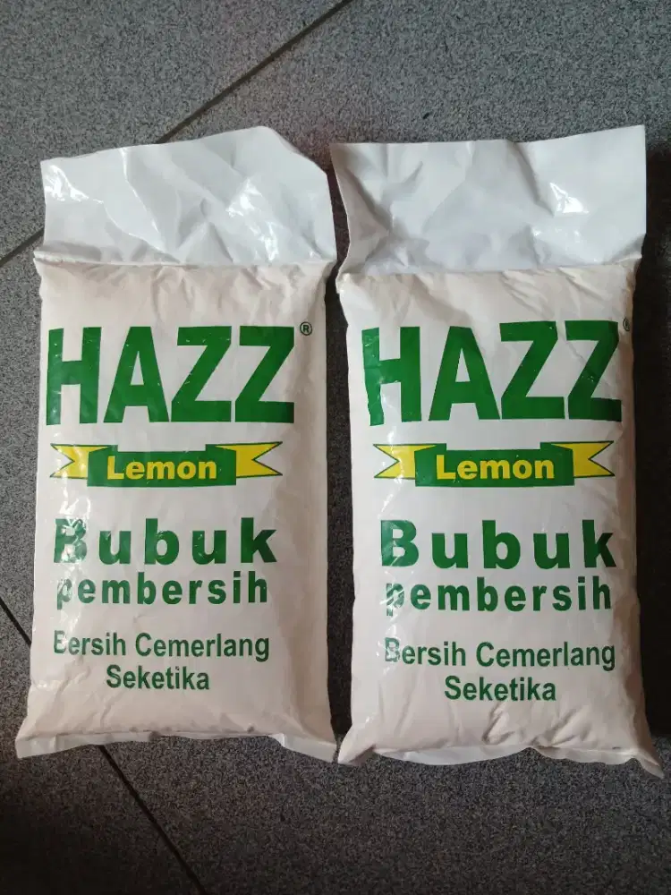 Sabun HAZZ lemon pembersih peralatan rumah tangga.