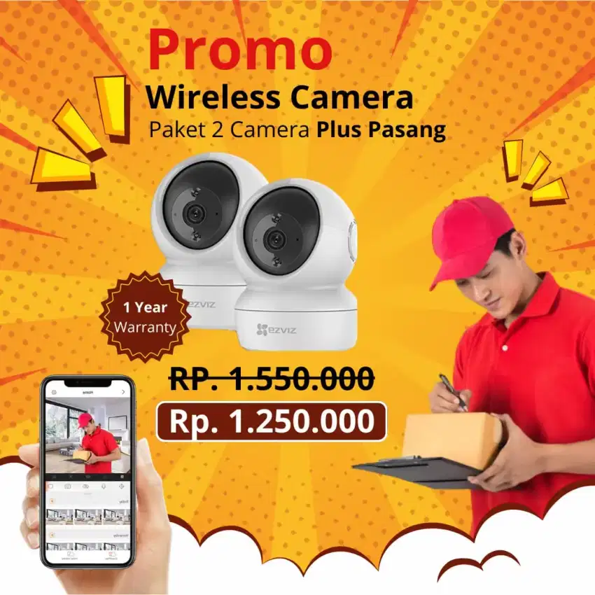 Paket 2 Kamera CCTV EZVIZ