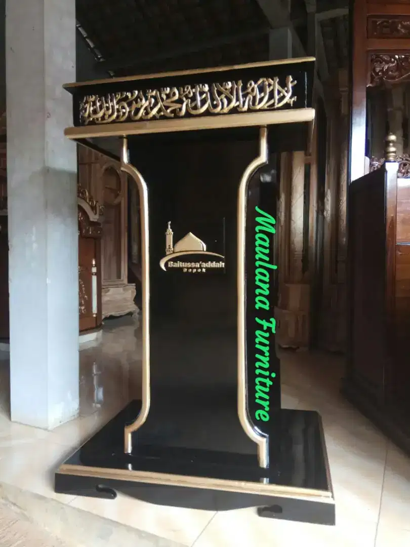 Mimbar masjid podium ready siap kirim n COD
