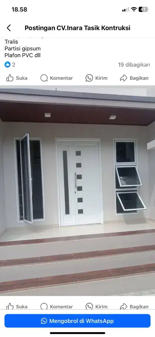 Kusen pintu dan jendela aluminium