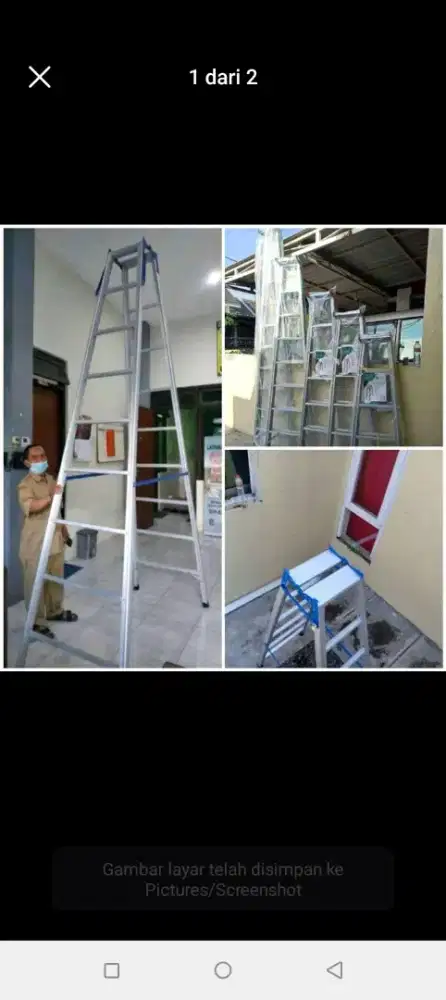 Tangga lipat aluminium 3 meter