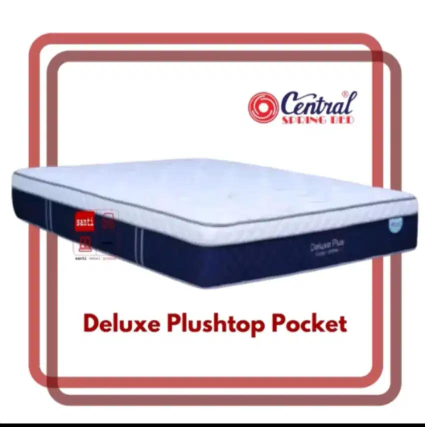 Kasur Springbed Central Deluxe Plus Pocket Plushtop New 2020