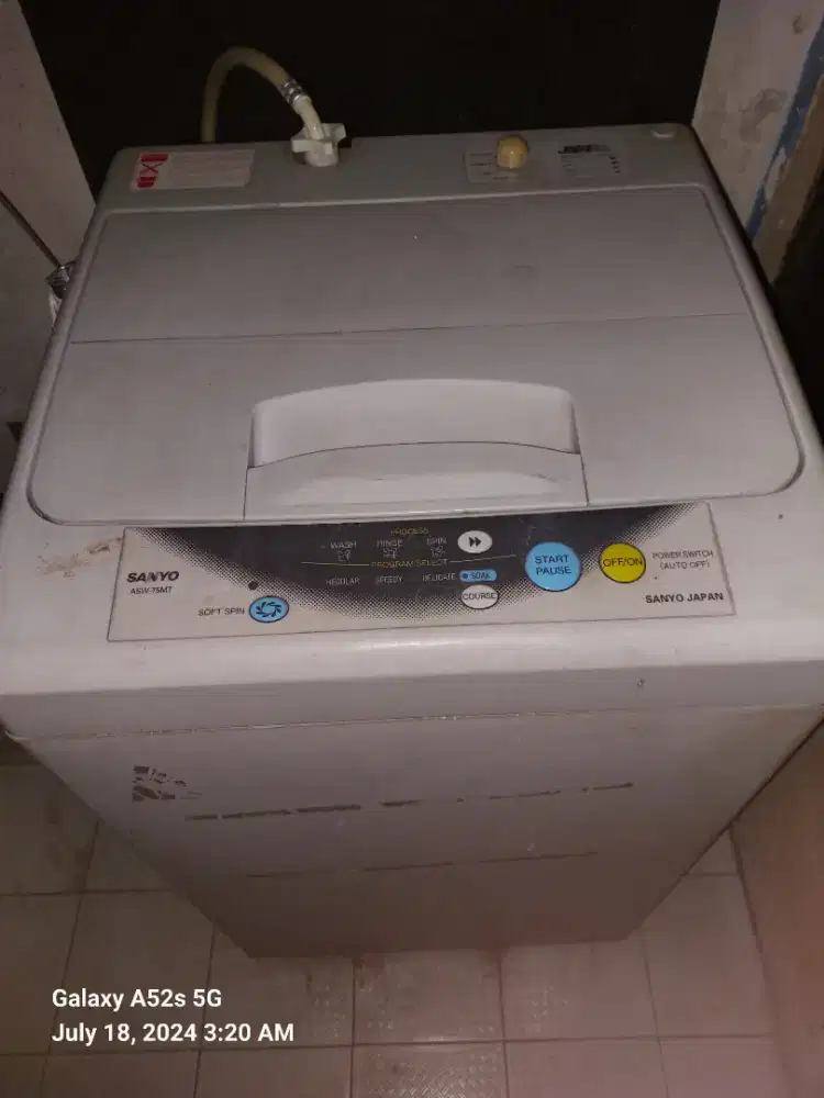 Mesin cuci sanyo jet wash 7,5kg