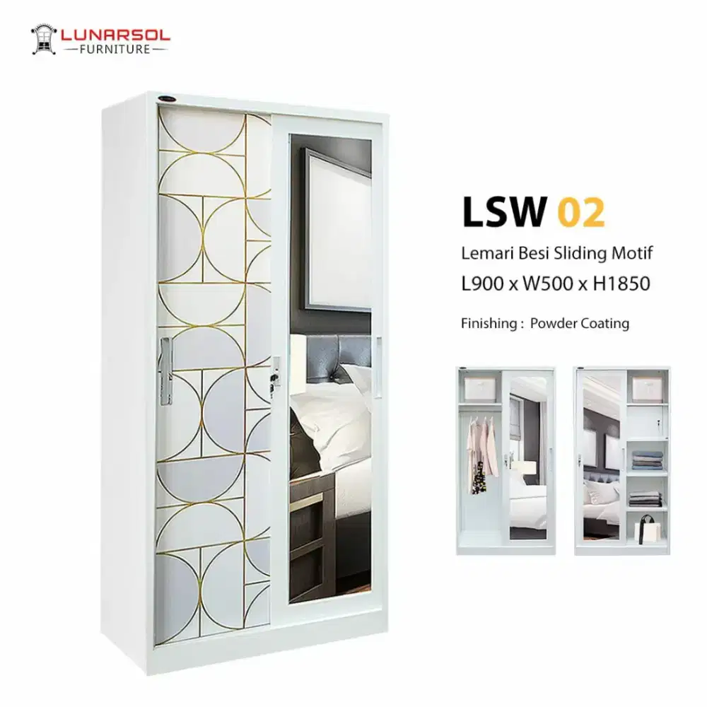 Lemari. Paksian besi uk 80x45x180