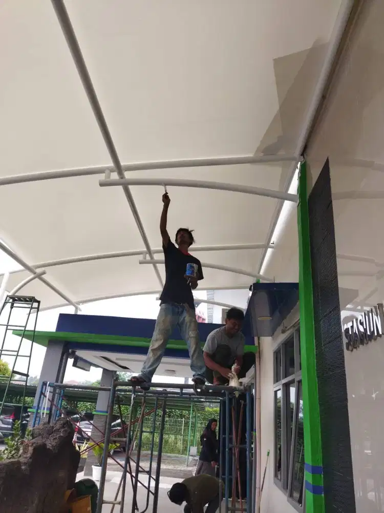 kanopi membrane awning kantor