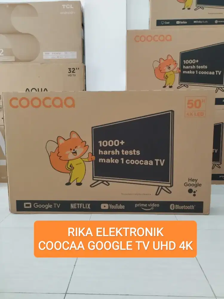 Google tv 50 in COOCAA 4K garansi resmi