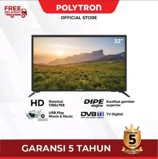 Led 32 polytron digital movie