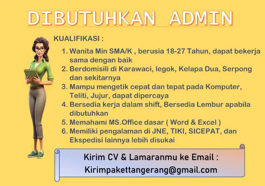 DIBUTUHKAN ADMIN