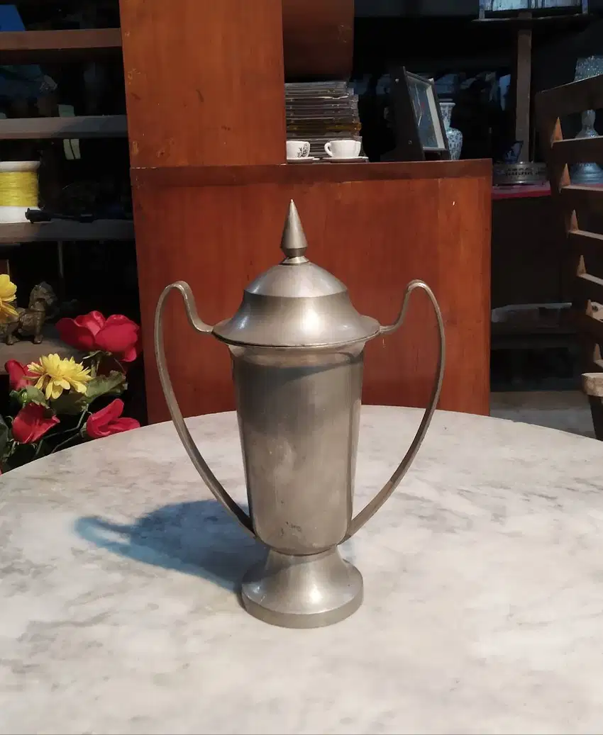 Pajangan Lawasan/Piala Aluminium Ucapan Selamat Peresmian Pabrik 1957