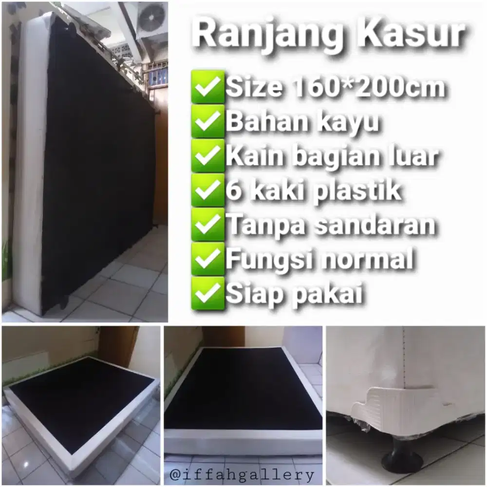 Ranjang Kasur Ukuran 160*200cm Siap Pakai