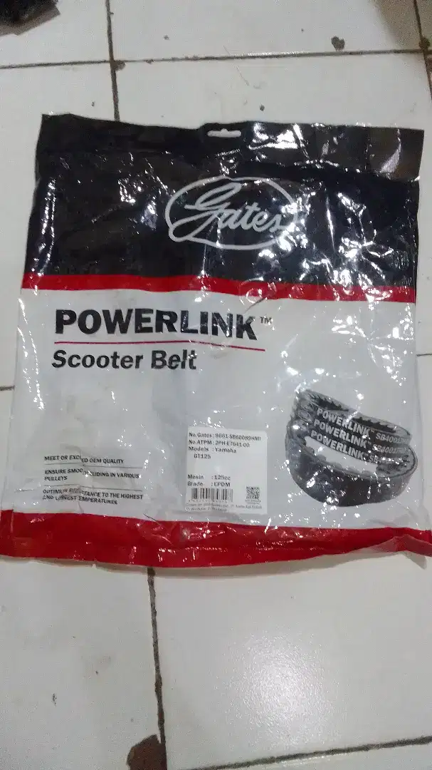 Vanbelt Yamaha merk Gates powerlink original Thailand (kode 2ph)