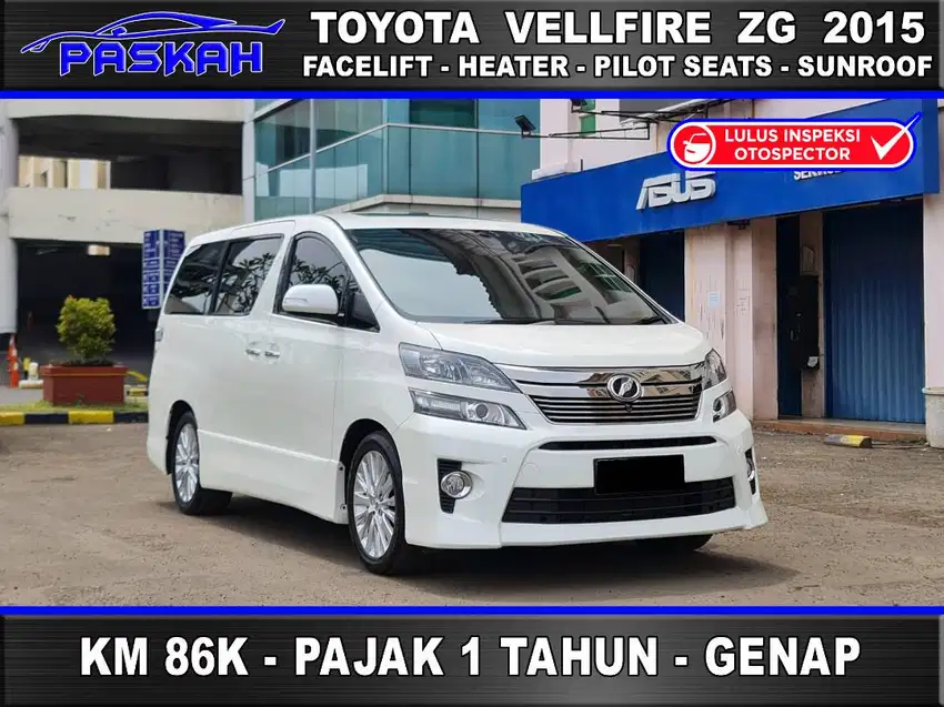 TDP=15jt Toyota VELLFIRE ZG Premium Sound 2015 Vellfire Zg PS 2016