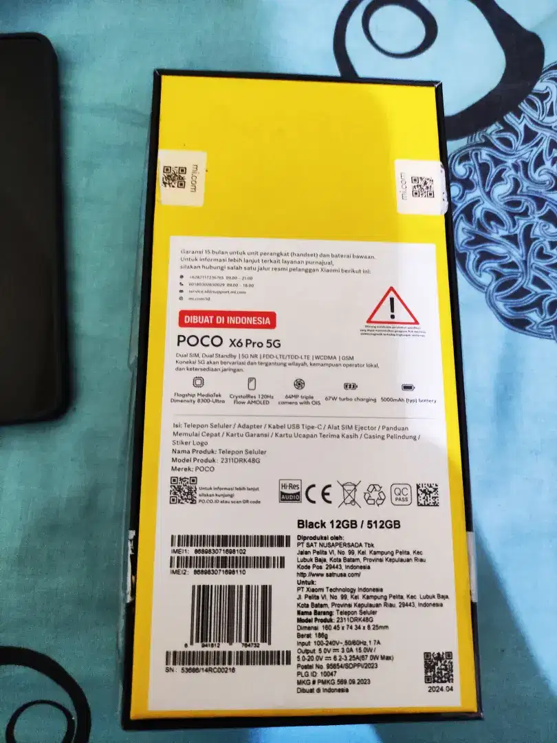 POCO X6 PRO 12/512 MULUS