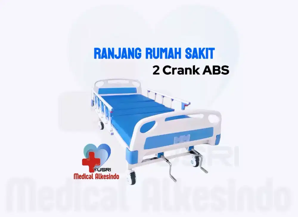 Bed Pasien 2 Crank | Ranjang Rumah Sakit 2 Crank