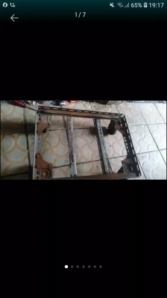 Besi ex mesin genset lkp roda bhn kuat mgkn ada yg bth Se lg ada cpt