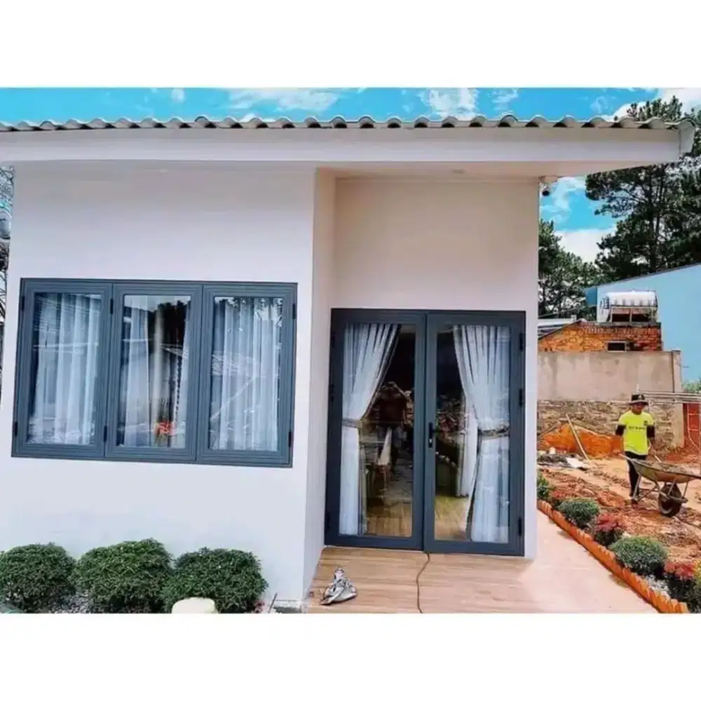 Kusen pintu jendela kaca aluminium