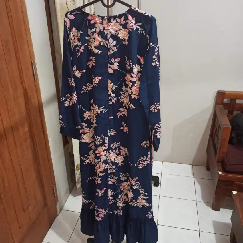 Baju Gamis atau Muslim Motif Bunga