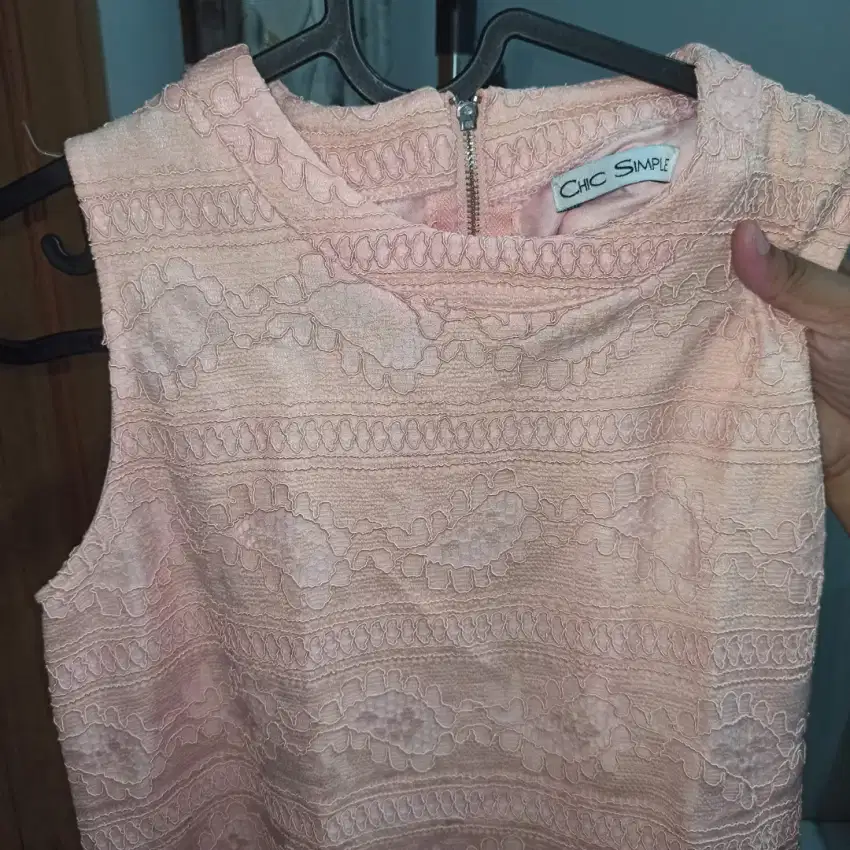 Brukat Peach dengan Furing