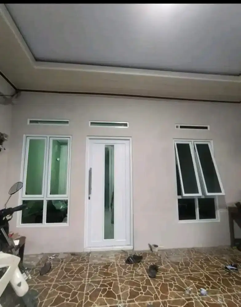 Kusen aluminium pintu jendela kaca